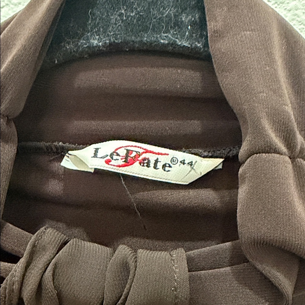 Le Fate Elegant Brown Women's Top size M/L - Picture 6 of 6